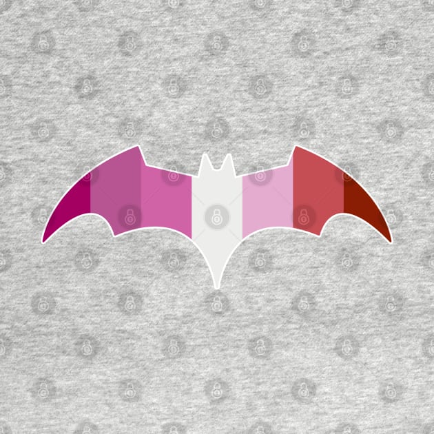 Batwoman  -  Lesbian Pride Bat Symbol - Kate Kane by VikingElf